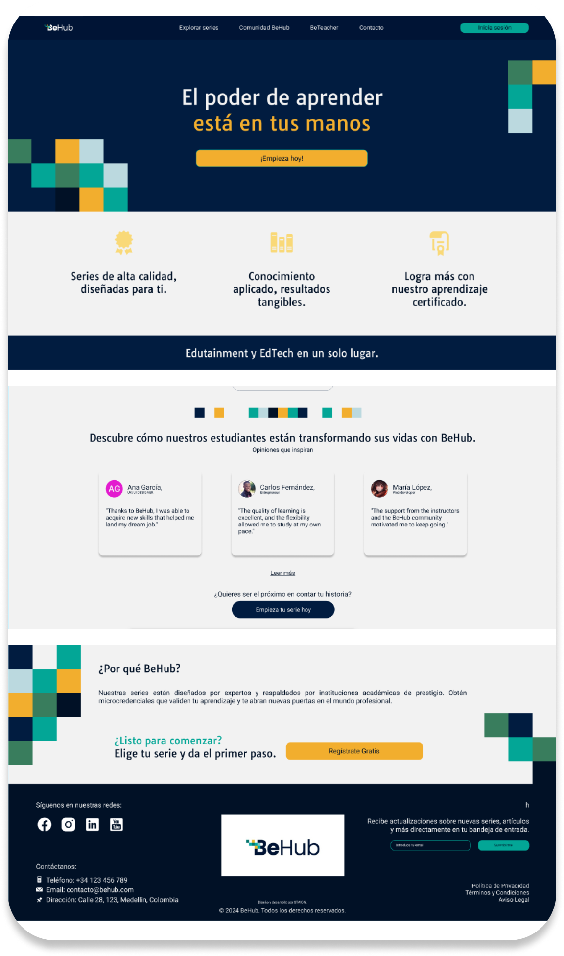 Card - gimnasio portafolio